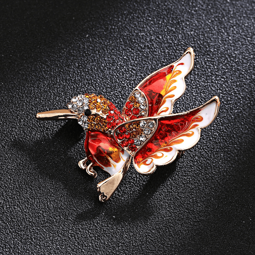 Colorful Hummingbird Brooch - Trendy Women's Jewelry - Trendy Home Mart
