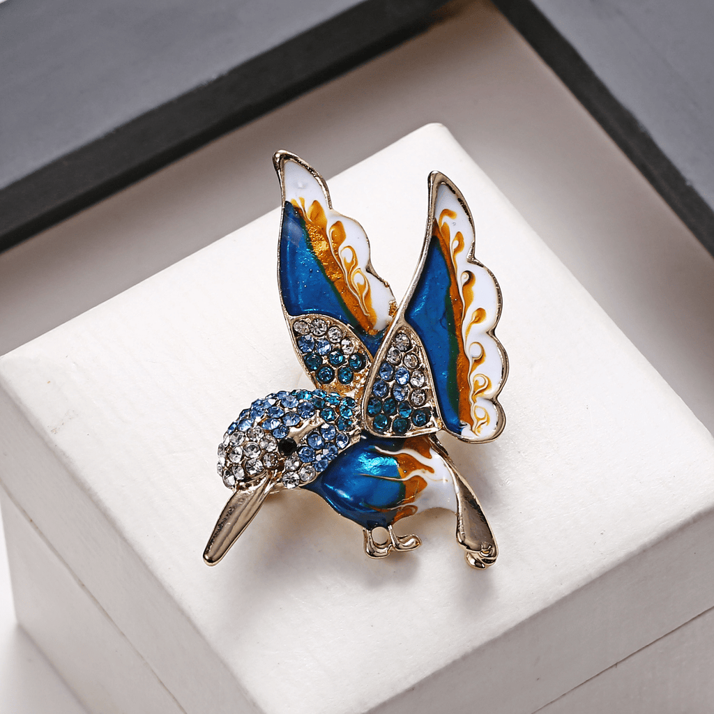 Colorful Hummingbird Brooch - Trendy Women's Jewelry - Trendy Home Mart