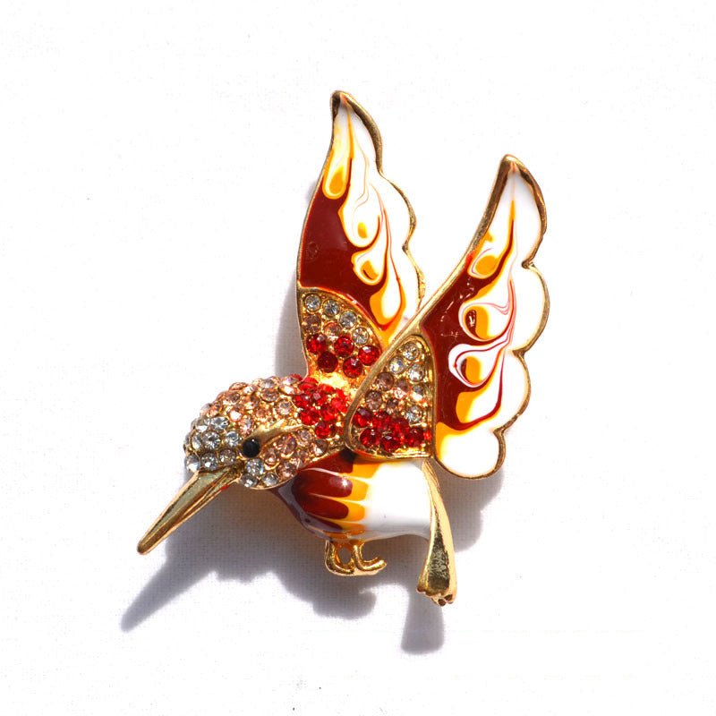 Colorful Hummingbird Brooch - Trendy Women's Jewelry - Trendy Home Mart