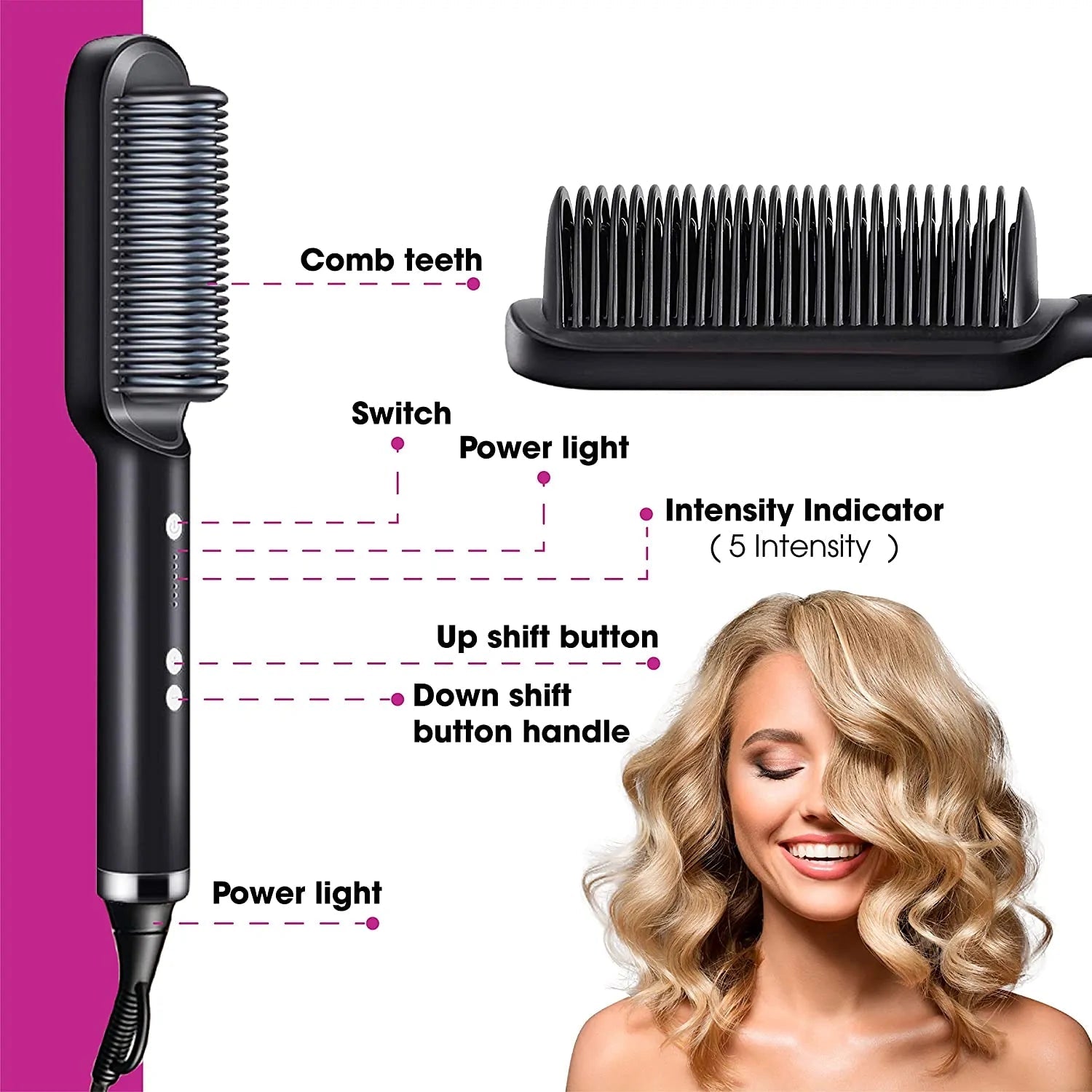 Curly Hair Straightener - Trendy Home Mart