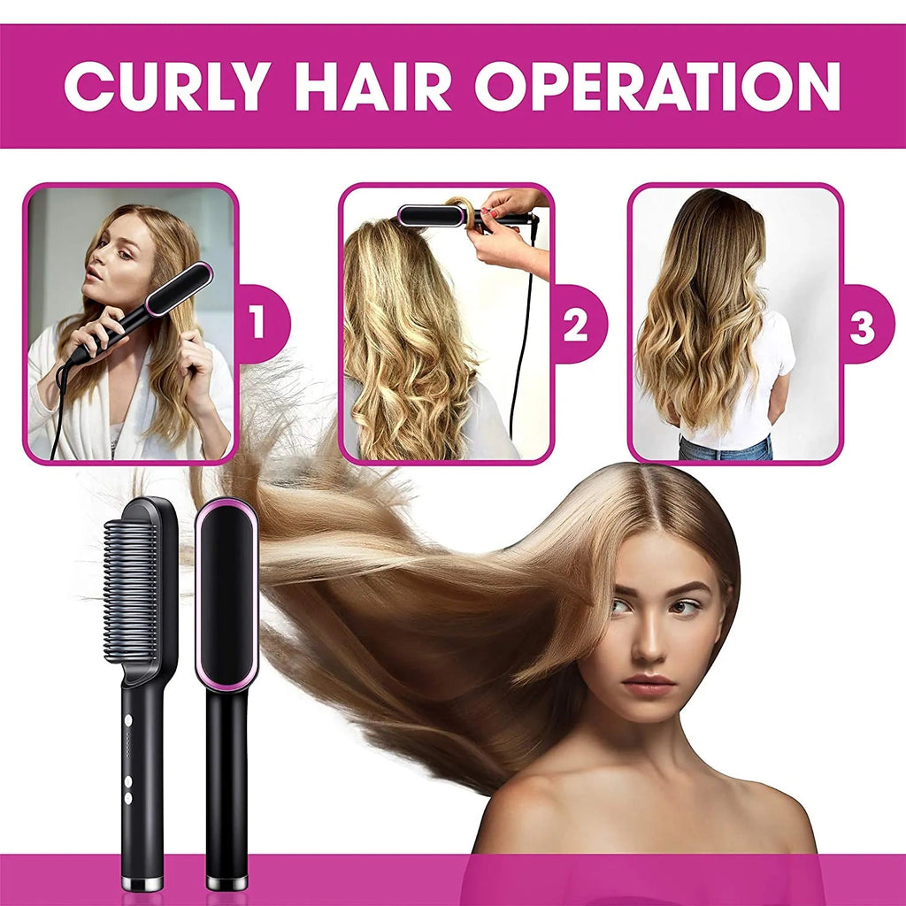 Curly Hair Straightener - Trendy Home Mart
