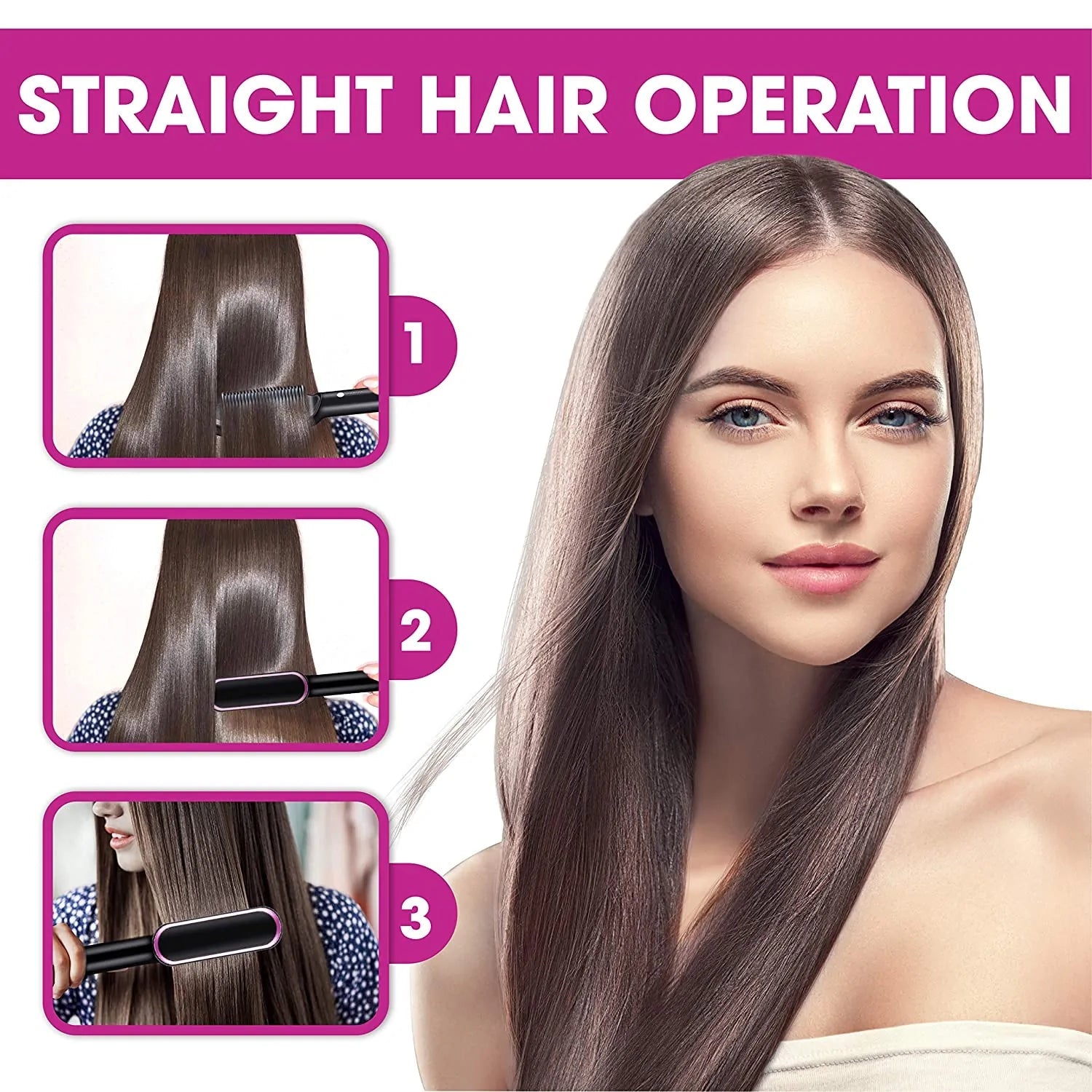Curly Hair Straightener - Trendy Home Mart