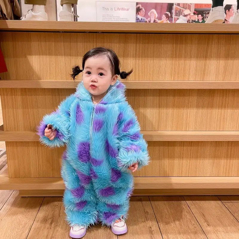Cute Animal Baby Jumpsuit With Hooded Zipper - Trendy Home Mart