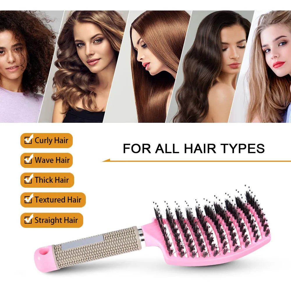 Detangler Hair Brush - Trendy Home Mart