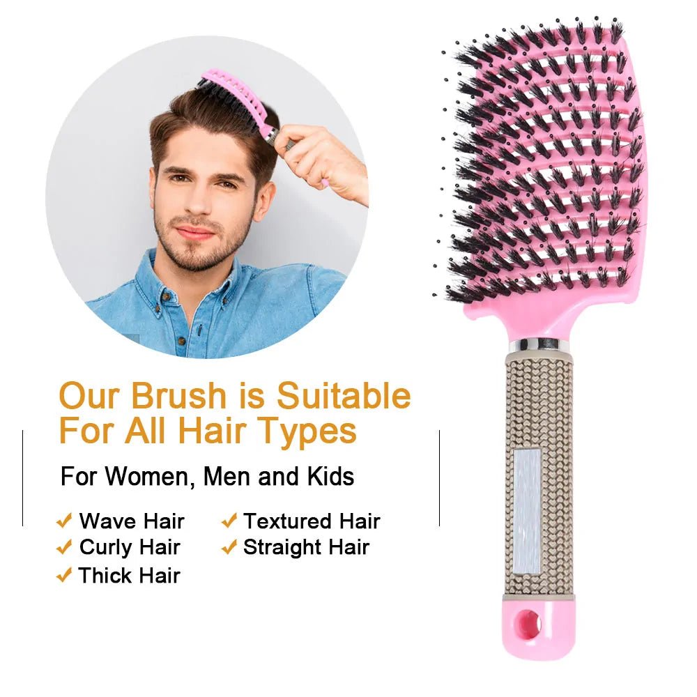 Detangler Hair Brush - Trendy Home Mart