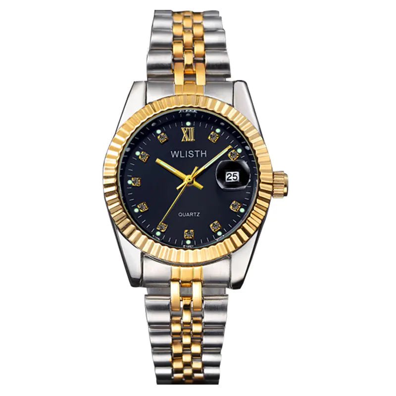 Fashionable Luminous Diamond Quartz Couple Watches - Trendy Home Mart