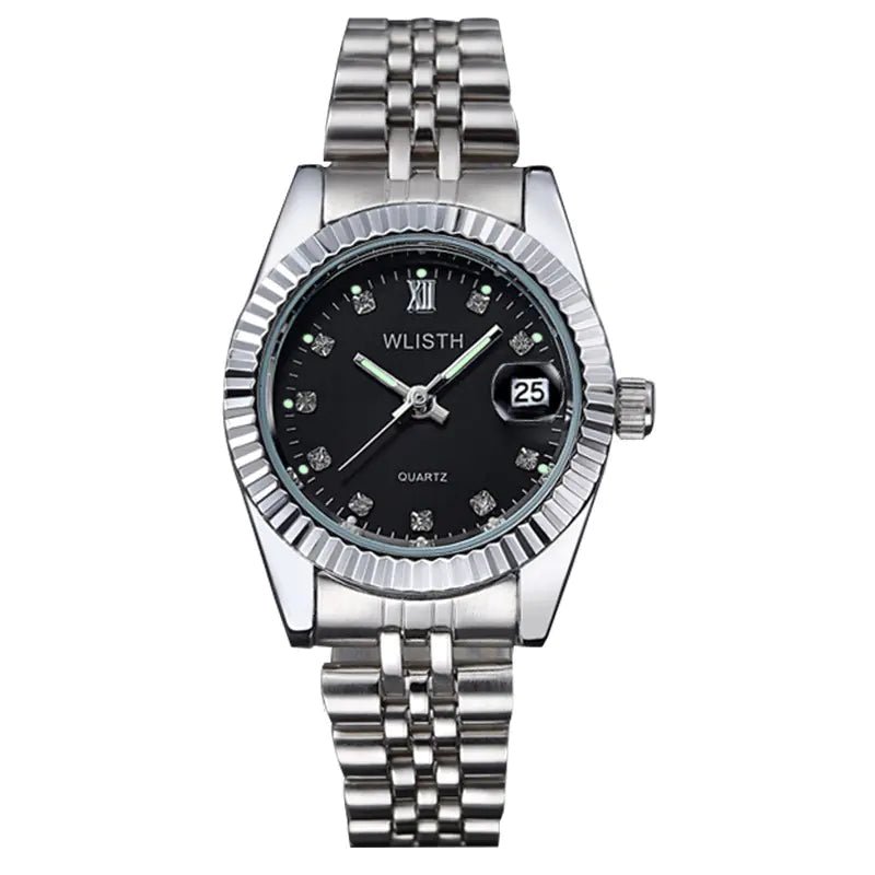 Fashionable Luminous Diamond Quartz Couple Watches - Trendy Home Mart