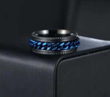 Fidget Spinner Rings – Tungsten & Stainless Steel Anxiety - Relief Bands - Trendy Home Mart