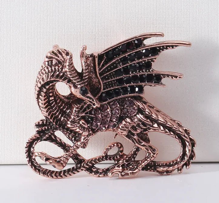 Fire Dragon Style Brooch - Trendy Home Mart