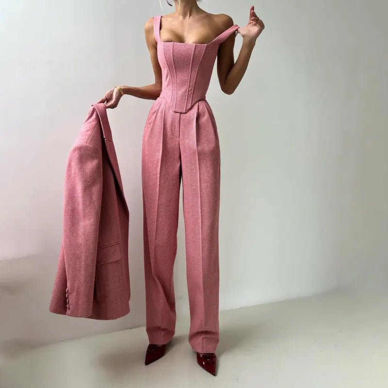 Fishbone Crisp Suit Women's Clothing - Trendy Home Mart