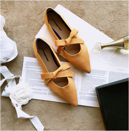 Flat Casual Boat Shoes with Bow – Mary Jane Style - Trendy Home Mart