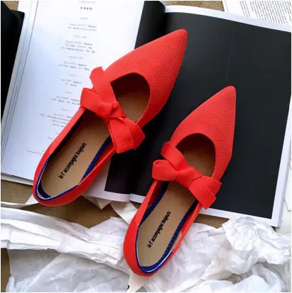 Flat Casual Boat Shoes with Bow – Mary Jane Style - Trendy Home Mart