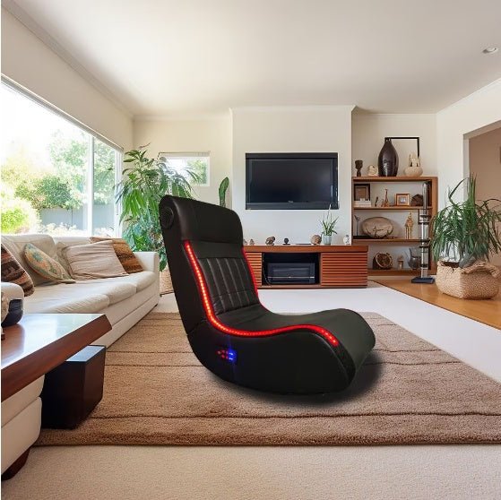 Foldable Gaming Chair With Bluetooth Speakers - Trendy Home Mart