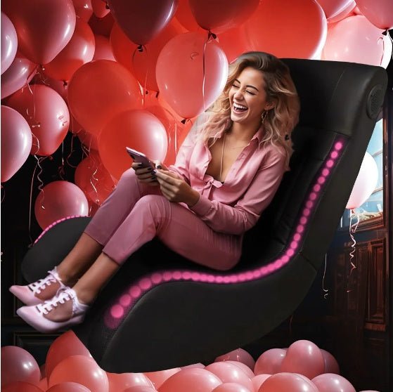 Foldable Gaming Chair With Bluetooth Speakers - Trendy Home Mart