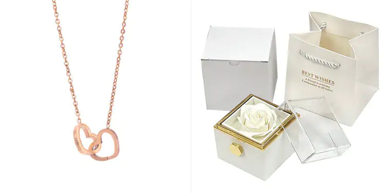 Rotating Soap Flower Rose Gift Box Creative Rotating Rose Jewelry Packaging Box