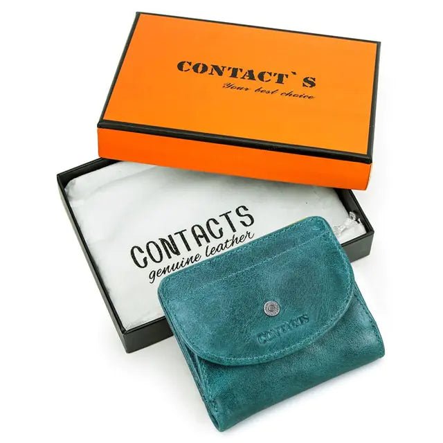 Genuine Leather Fashion Small Wallet - Trendy Home Mart