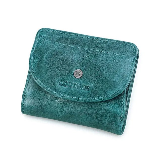 Genuine Leather Fashion Small Wallet - Trendy Home Mart