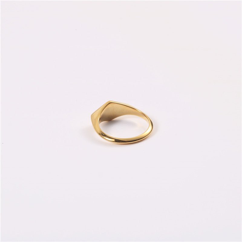Geometric Faceted Ring - Minimalist Women's Jewelry - Trendy Home Mart