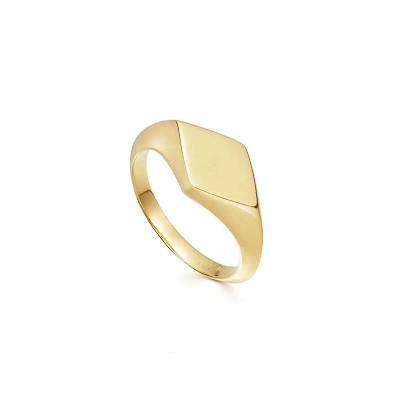 Geometric Faceted Ring - Minimalist Women's Jewelry - Trendy Home Mart