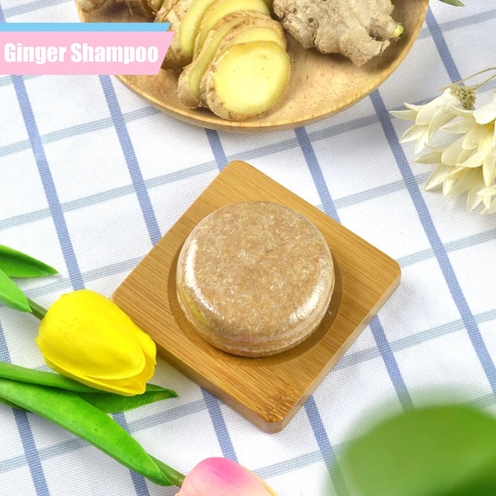 Ginger Polygonum Hair Growth Soap Shampoo - Trendy Home Mart