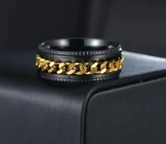 Fidget Spinner Rings – Tungsten & Stainless Steel Anxiety-Relief Bands