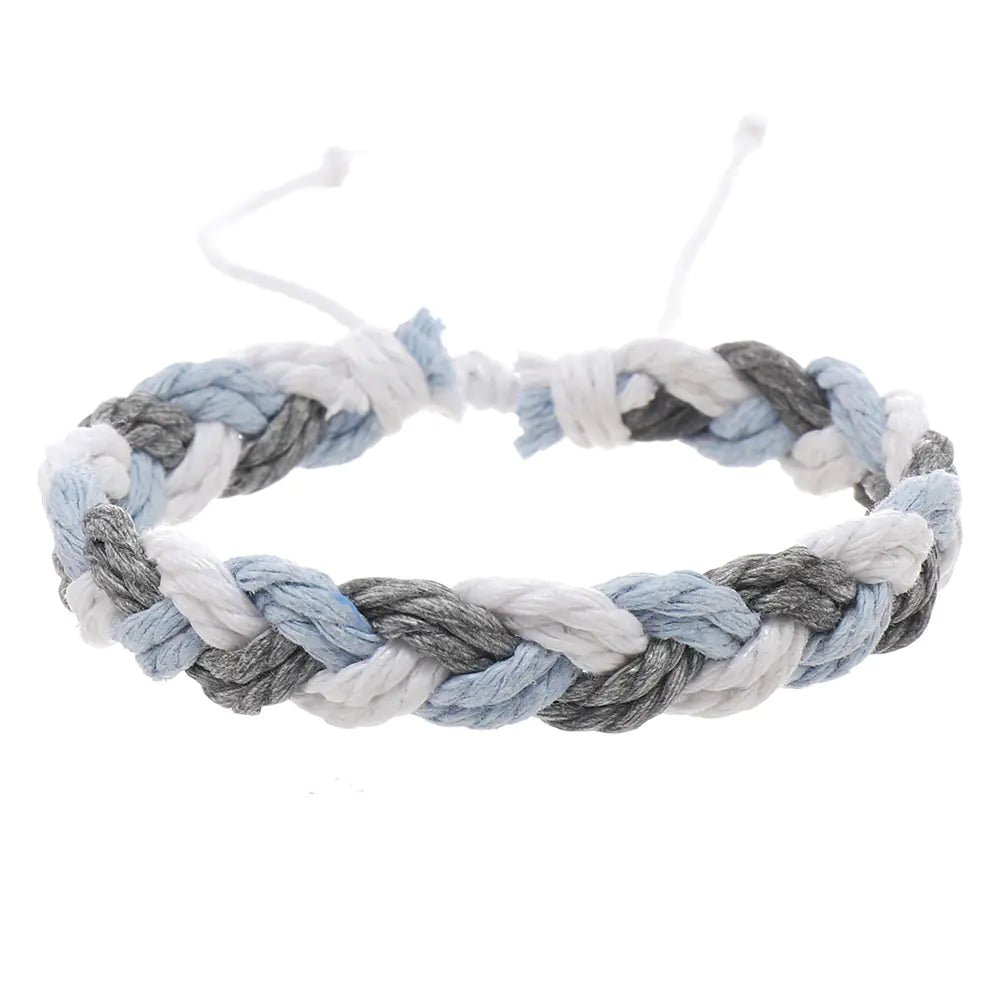 Handwoven Cotton String Bracelet in Artistic Style - Trendy Home Mart