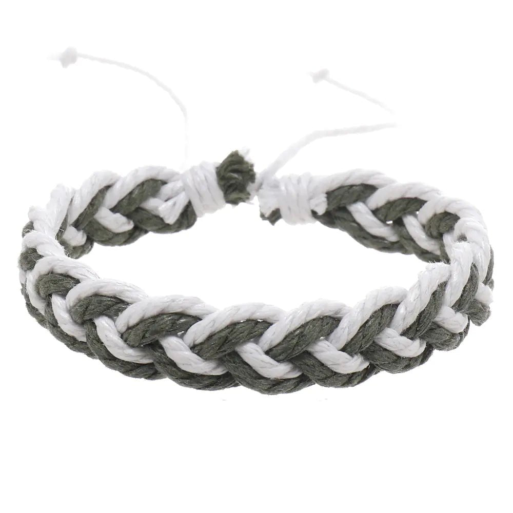 Handwoven Cotton String Bracelet in Artistic Style - Trendy Home Mart