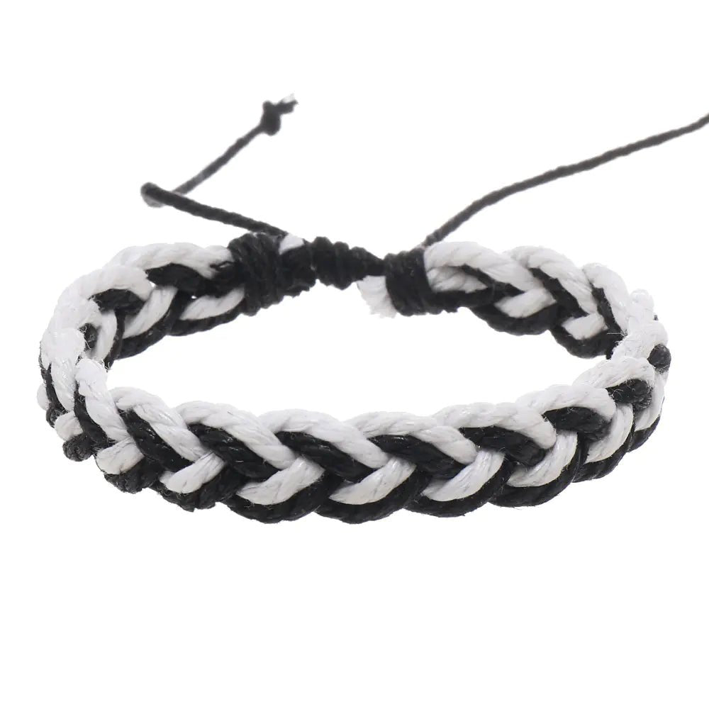 Handwoven Cotton String Bracelet in Artistic Style - Trendy Home Mart