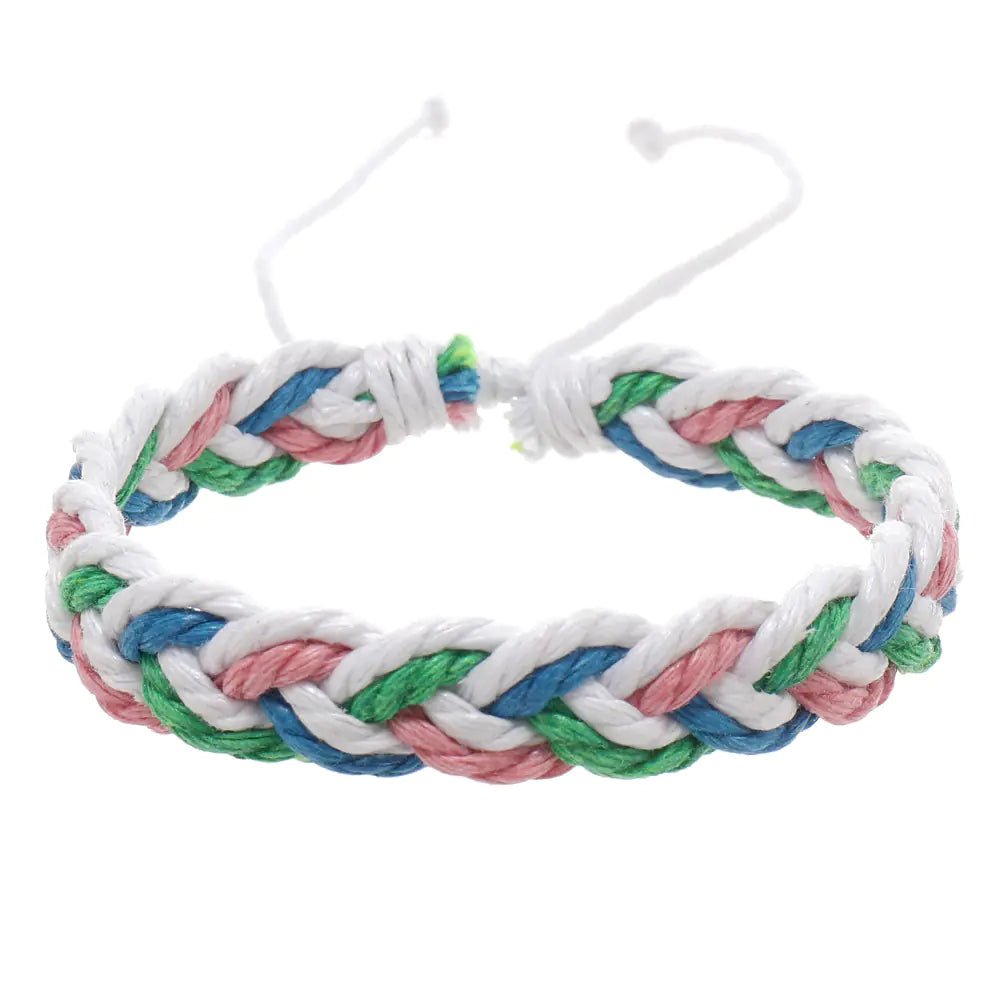 Handwoven Cotton String Bracelet in Artistic Style - Trendy Home Mart