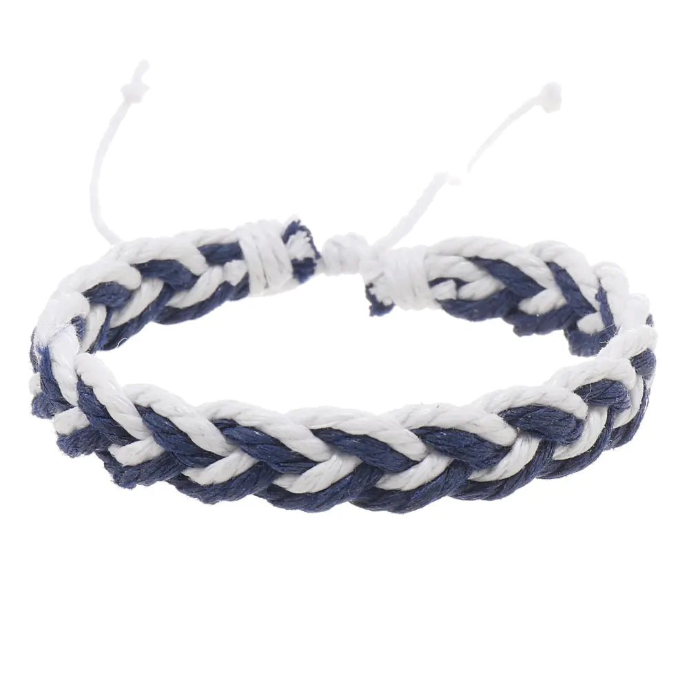 Handwoven Cotton String Bracelet in Artistic Style - Trendy Home Mart