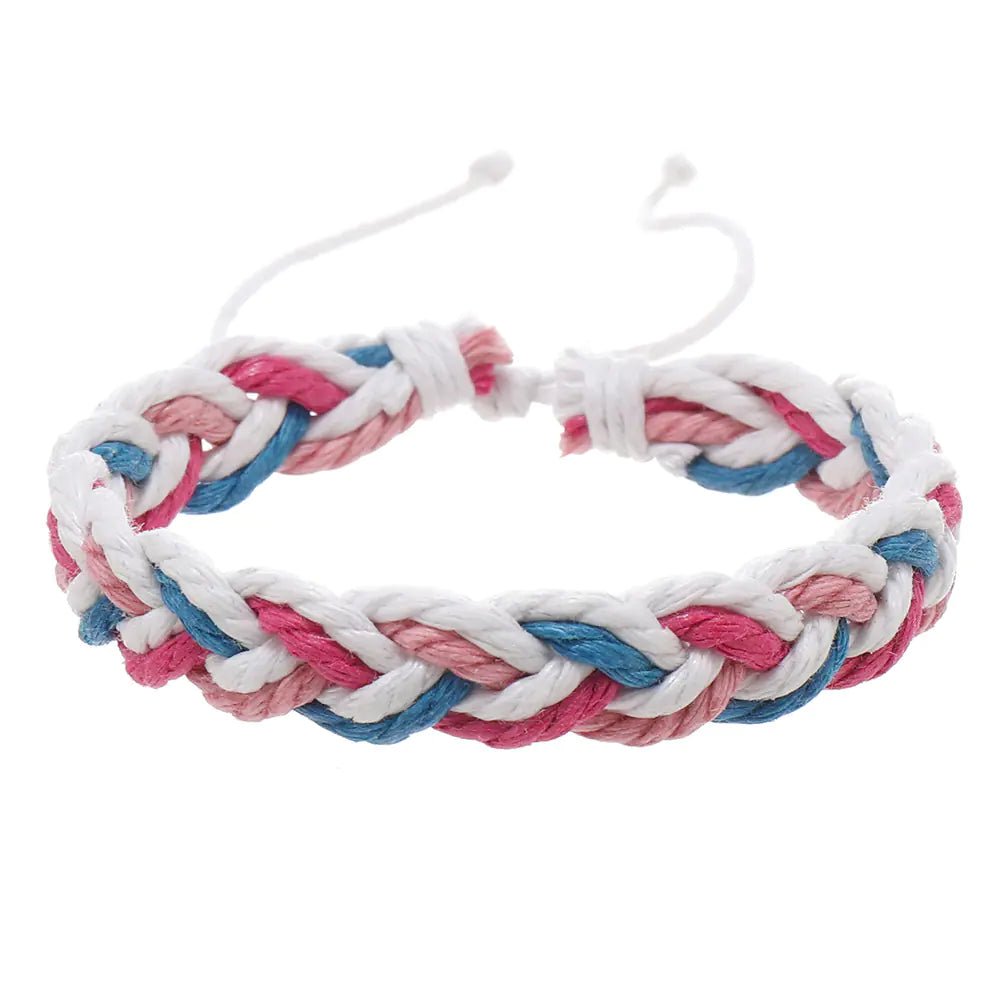Handwoven Cotton String Bracelet in Artistic Style - Trendy Home Mart