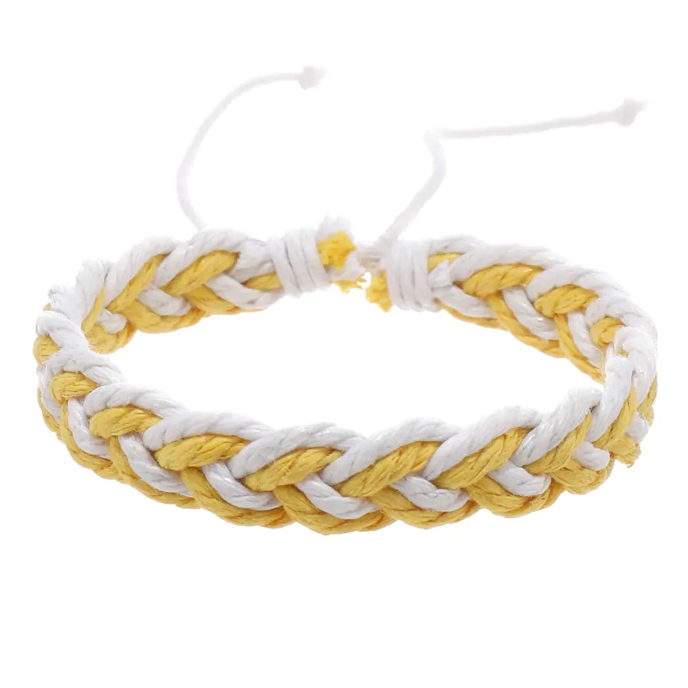 Handwoven Cotton String Bracelet in Artistic Style - Trendy Home Mart