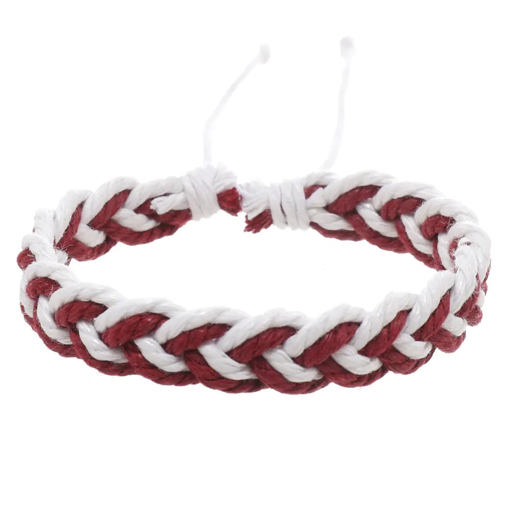 Handwoven Cotton String Bracelet in Artistic Style - Trendy Home Mart