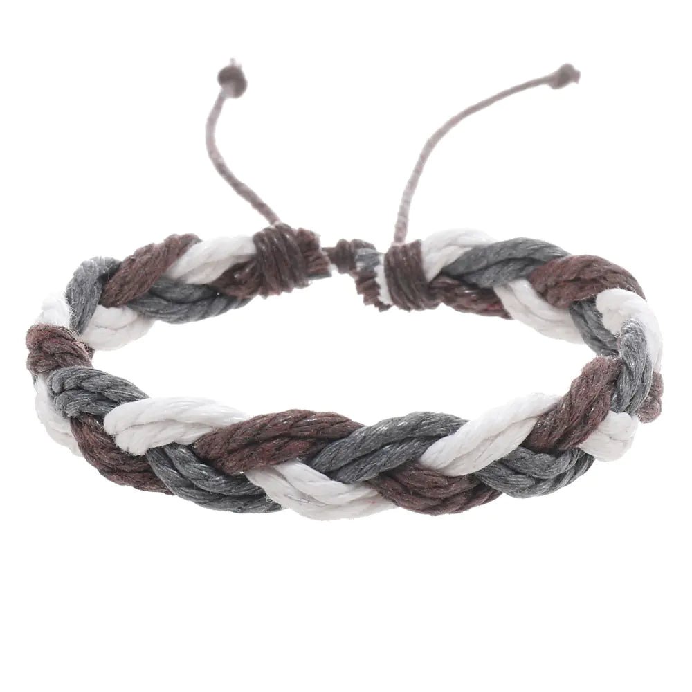 Handwoven Cotton String Bracelet in Artistic Style - Trendy Home Mart