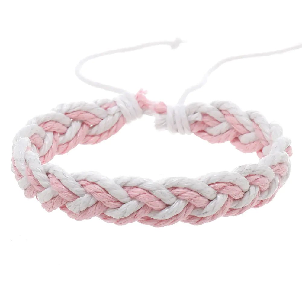 Handwoven Cotton String Bracelet in Artistic Style - Trendy Home Mart