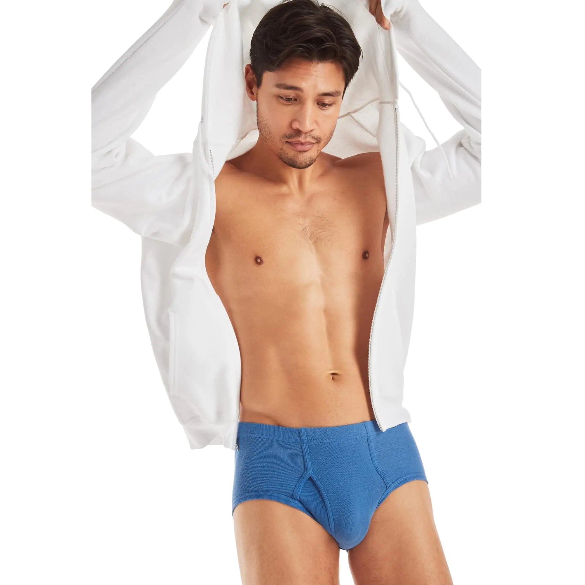 Hanes Men's Underwear Briefs, Mid - Rise, Moisture - Wicking, 6 - Pack X - Large Assorted Solids 6 - pack - Trendy Home Mart