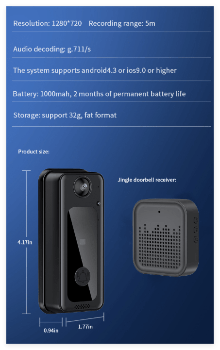 Home Wireless Smart WiFi Doorbell - Trendy Home Mart