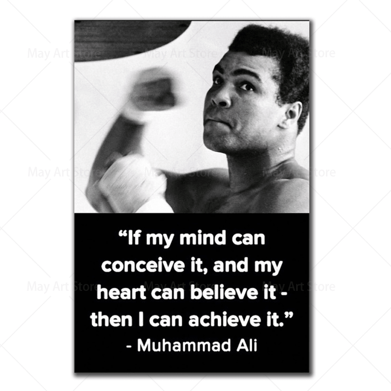 Inspirational Boxing Quote Canvas Wall Art - Trendy Home Mart