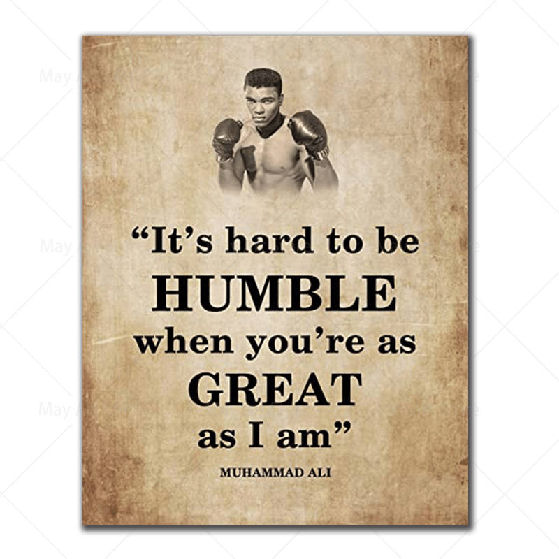 Inspirational Boxing Quote Canvas Wall Art - Trendy Home Mart