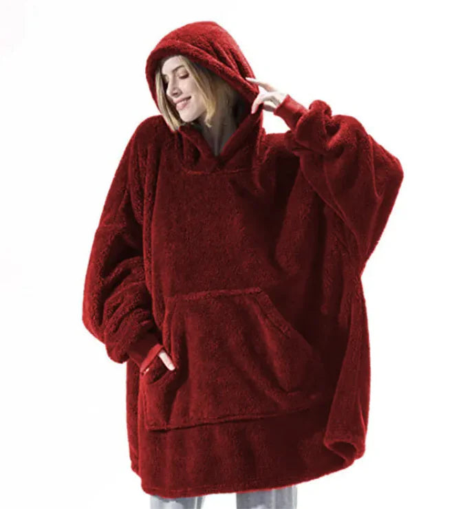 Oversized Fleece Sweatshirt Blanket