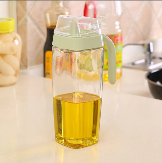 Juego de utensilios de cocina y botes de especias de cristal