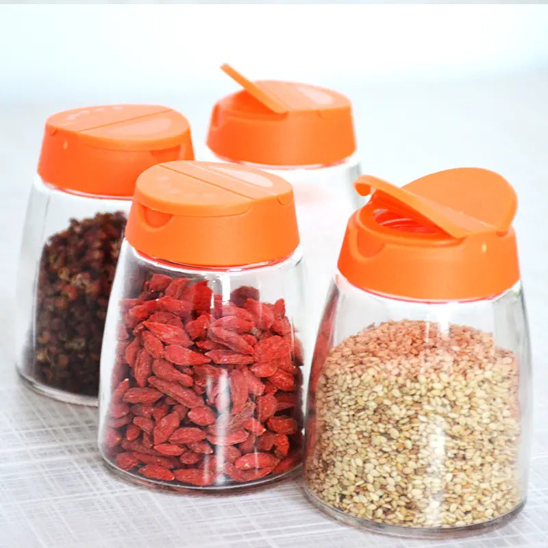 Kitchen Utensils and Glass Spice Jars Set - Trendy Home Mart