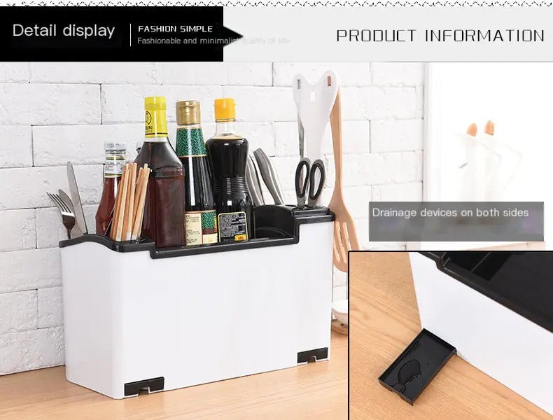 Kitchen Utensils and Spice Container Plastic Set - Trendy Home Mart