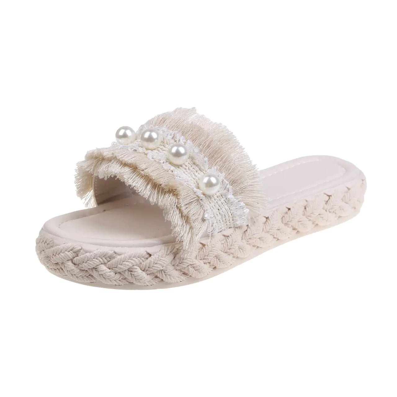 Korean Style Rubber Faux Leather Slippers - Trendy Home Mart