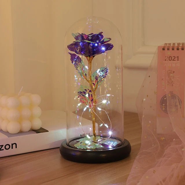 LED Light Beauty And The Beast Rose - Trendy Home Mart