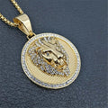 Lion Head Pendant Necklace - Trendy Home Mart