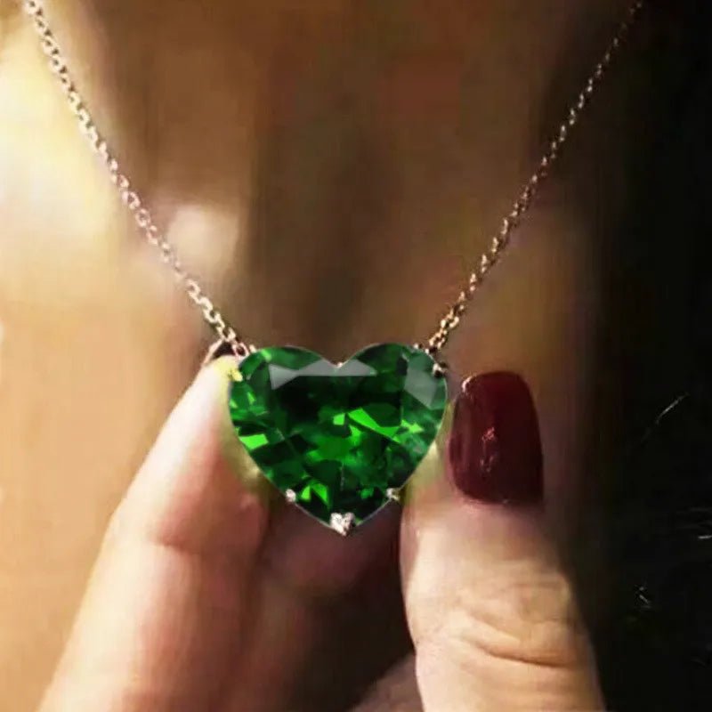 Love Necklace Single Zircon Jewelry Ladies Exquisite Clavicle Chain - Trendy Home Mart
