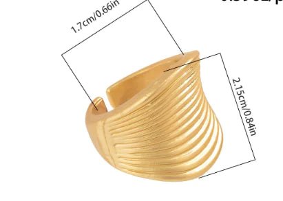 Luna Rings – Irregular Artisan - Inspired Stackable Bands - Trendy Home Mart