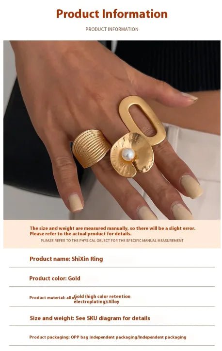 Luna Rings – Irregular Artisan - Inspired Stackable Bands - Trendy Home Mart