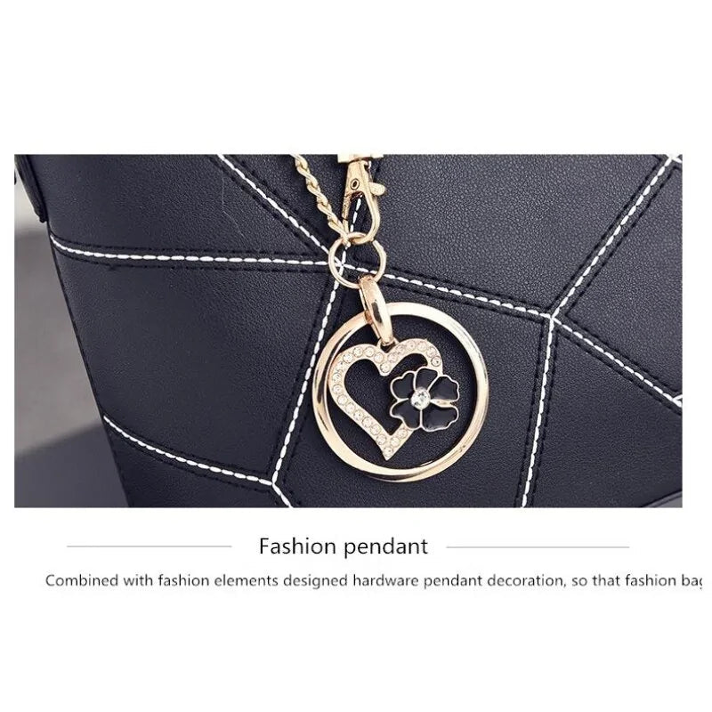 Luxury Geometric Design Women's Messenger Handbag - Trendy Home Mart